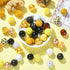 Stiesy 50 Pcs Sunflower Theme Chunky Bubblegum Beads Gumball Rhinestone Jumbo Plastic Beads Extender Chains Beading Wire for Crafts Jewelry Making...