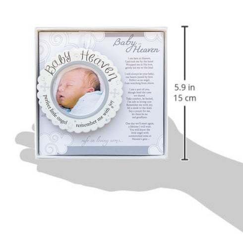 The Grandparent Gift Baby Heaven Infant Loss or Miscarriage Gift, Hanging Ornament or Sitting Mini Photo Frame with Sentiment...