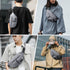 Fanny Pack for Women Men Crossbody Waist Pack Bag with 6-Zipper Pocket Adjustable Strap Black Fanny Packs for Outdoor Travel Sports Hiking Running...