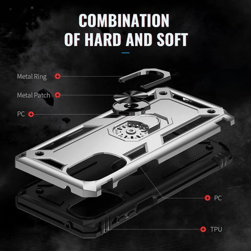 Military Grade Drop Impact for Moto G Stylus 5G 2022 Case 360 Metal Rotating Ring Kickstand Holder Armor Heavy Duty Shockproof Case for Motorola M...