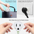 3 Prong to 2 Prong Adapter,YOELVN 3-2 Prong Grounding Outlet Converter, Portable Fireproof 200? Resistant Wall Outlet Plug Adapter,Three Prong Ada...