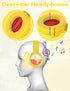 Kids Bluetooth Headphones, Wireless Headphones with Microphone, 74/85/94dB Volume Limited, 80H Playtime, Foldable Over Ear Headphones for School, ...