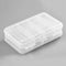 MUXSAM Double Sided Storage Organizer Container with Dividers, 1-Pack Jewelry Box Case 5.6x3.3in for Craft Beads Makeup Rings Earrings Necklace Fi...
