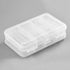 MUXSAM Double Sided Storage Organizer Container with Dividers, 1-Pack Jewelry Box Case 5.6x3.3in for Craft Beads Makeup Rings Earrings Necklace Fi...