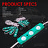 Xprite Green LED Truck Bed Light Kits with On/Off Switch, for Pickup Exterior Interior Lights Strips, Footwells, Running Boards, Cargo, Under Car,...