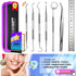 G.CATACC Dental Tools, Dental Pick Teeth Cleaning Tools Hygiene Kit, Plaque Remover for Teeth, Professional Stainless Steel Tooth Scraper Plaque T...