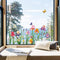 Decalmile Garden Flower Window Clings - Double Sided Iris Floral Spring Easter Window Decals & Stickers for Mom...