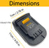 for Milwaukee to Dewalt Battery Adapter, for Milwaukee M18 18v Lithium Battery Convert to Dewalt 18v-20v Lithium Batteries, Converter MIL18DL Use ...