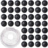 8mm 100pcs Natural Black Lava Gemstone Round Loose Beads for Jewelry Making with Crystal Stretch Cord...