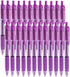 Writon Retractable Ballpoint Pens, Comfort Grip, 1.0mm Medium Point, Purple Ink, 24 Pack...
