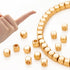 Gold Spacer Beads, 150pcs 3mm Real 18K Gold Plated Cube Spacers Beads for Jewelry Making, Gold Plated Solid Brass Beads for DIY Bracelet Necklace ...