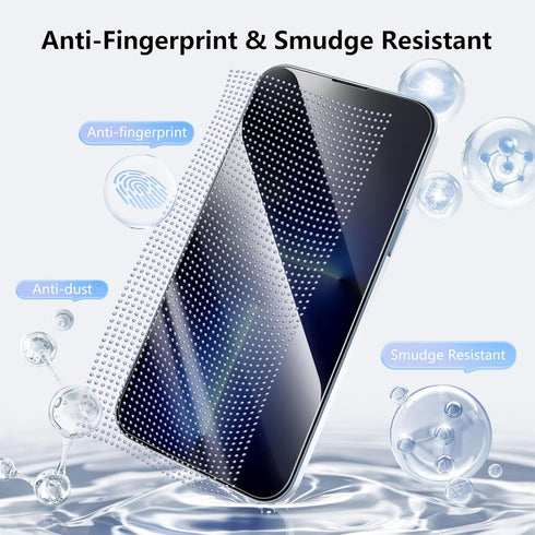 for iPhone 13 pro Privacy Screen Protector, 6.1'' 9H Hardness Anti Spy Tempered Glass for iPhone 14 Privacy Screen Protector with Easy Install Tra...