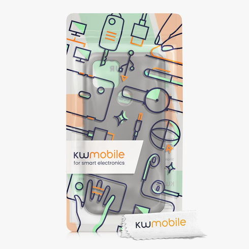 kwmobile Case Compatible with Google Pixel 5 Case - Slim Protective TPU Silicone Phone Cover - Stone Dust...