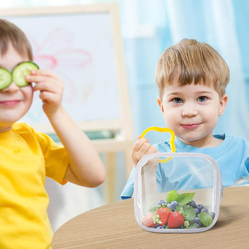 6 Pieces Clear Toiletry Makeup Bag Mini Small PVC Travel Bag, Waterproof PVC Plastic Travel Cosmetic Bag with Zipper Portable Cosmetic Makeup Bag ...