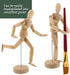 US Art Supply® Wood 8" Male - Artist Drawing Manikin Articulated Mannequin with Base and Flexible Body - Perfect for Drawing The Human Figure (8" ...