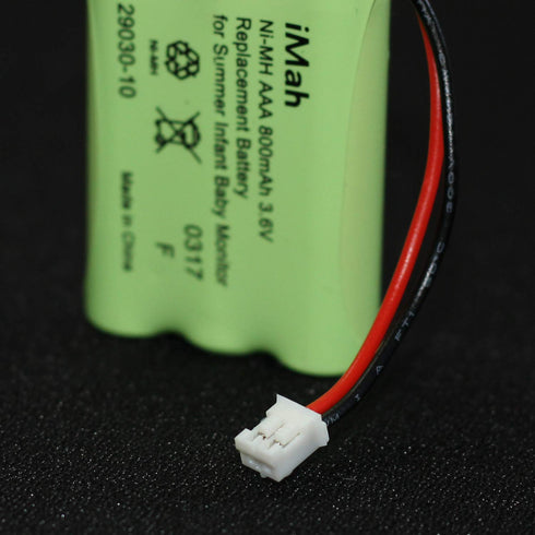 iMah 29030-10 Battery for Summer Infant Baby Monitor Battery Rreplacement | 3.6V 800mAh Ni-MH with Square-hole Connector...