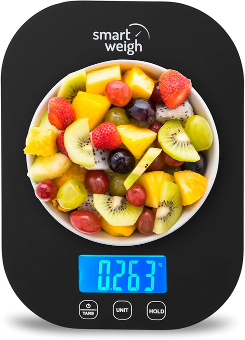 Smart Weigh 11 lb Digital Kitchen Food Scale, Mechanical Accurate Weight Scale with 5-Unit Modes, Grams and Ounces for Weight Loss,Weighing Ingred...