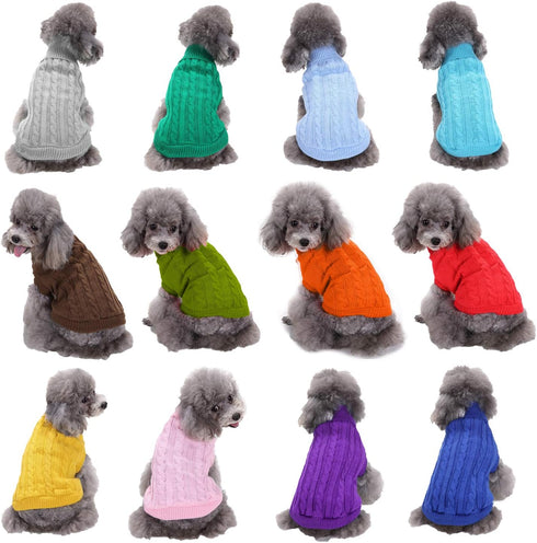 Dog Sweater, Warm Pet Sweaters for Small Dogs Medium Dogs Large Dogs, Cute Knitted Classic Cat Sweater Dog Clothes Coat for Girls Boys Dog Puppy C...