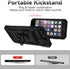 for iPhone 8 Plus Case,iPhone 7 Plus Case,iPhone 6 Plus Case,with Slide Camera Cover+ HD Screen Protector,Rotated Ring Kickstand Military Grade Sh...