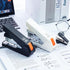 M&G Effortless Desktop Stapler 50 Sheet Capacity, One Finger Stapling, Includes 1000 Staples and Staple Remover, Portable Space Saving Stapler for...