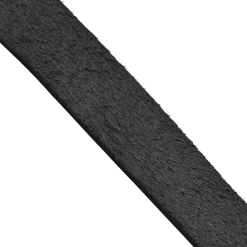 Mandala Crafts 1 Inch Wide Black Leather Straps for Crafts - 2.5mm Thick 6 Feet Long Flat Soft Genuine Full Grain Cowhide Leather Strips Bands for...