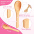 36 Pieces Small Wooden Spoons Wooden Makeup Spatulas Wooden Cosmetic Spoons Mini Nature Wooden Beauty Scoop for Women Girls Mixing Makeup, Facial ...