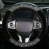 Bling Fluffy Steering Wheel Cover for Women Girls, Rhinestone Diamond Sparkling Fur Steering Wheel Protector Elastic Steering Wheel Covers Winter ...