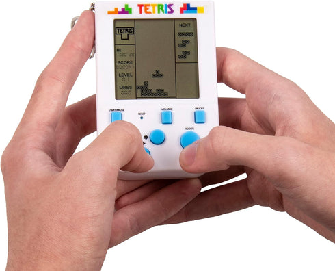 Tetris Keyring Handheld Arcade Game - Retro Mini Portable Handheld Tetris Game for Kids and Adults. Original Gameplay Including Original Tetris So...