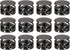 uxcell 12pcs Metal Cord Locks, 3.5mm Double Hole Spring Stopper Fasteners Slider Toggles End for Drawstrings Bags Backpack Clothing Lanyard, Black...