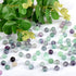 10mm 100pcs Natural Stone Beads Fluorite Round Genuine Stone Beading Loose Gemstone Hole Size 1mm DIY Charm Smooth Beads for Bracelet Necklace Ear...