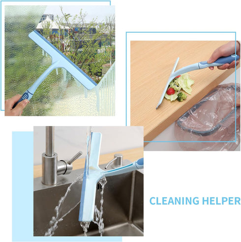 Patty Both Shower Squeegee for Glass Shower Doors,Car Window,Tile Cleaner,Home Mirrors,Bathroom Shower Cleaner Wiper...