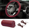 Leather Steering Wheel Cover Lace Up, Stitch On Wrap, Breathable Anti-Slip Car Steering Wheel Protector Universal Fit Max 15 Inch Car Wheels, DIY ...