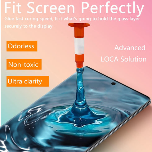 Original Galaxy S20 FE 5G Screen Replacement 6.5 inch Front Outer Glass Lens Screen Repair Kit incl Waterpoof Frame Adhesive,Repair Glue and Lamp ...