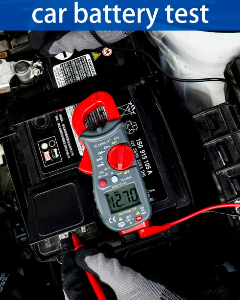 2000 Counts Digital Multimeter, AC/DC Current, AC/DC Voltage, Resistance, Continuity Test, Diode, NCV, Frequency (Clamp Meter)...