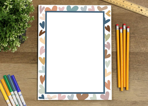 Teacher Created Resources Everyone is Welcome Hearts Computer Paper, 50 Sheets...