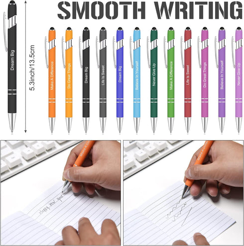 Inspirational Gifts Notepads Motivational Ballpoint Pens Inspirational Quotes Key chains for Woman Motivational Journal Notebook Bulk for School O...