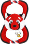GAOMON Squeaky Dog Toys, Durable Plush Chew Toys in Fox Shape, Interactive Tug of War Toy for Small and Medium Dogs...