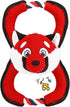 GAOMON Squeaky Dog Toys, Durable Plush Chew Toys in Fox Shape, Interactive Tug of War Toy for Small and Medium Dogs...