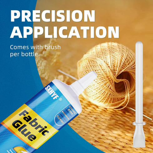 Fabric Glue - 60ml Glue for Fabric, Fabric Adhesive, Clear Super Glue Gel for Fabrics, Cotton, Felt, Polyester, PU, Flannel, Denim, Waterproof, Fa...