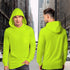 Hi Vis Shirts for Men, High Visibility Shirts with Hood, Safety Shirts with Long Sleeves, Construction Work Shirts for Men, Lightweight, Breathabl...