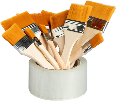 EORTA Flat Art Paint Brushes Set Assorted Size Nylon Painting Brushes...