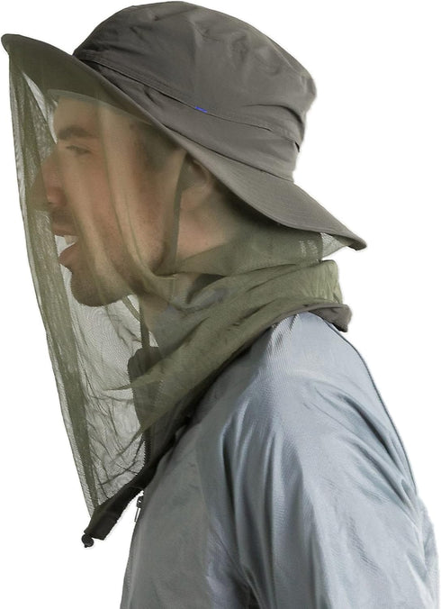 Fishing Hat Sun Protection Hat Mosquito Head Net for Outdoors Bucket Hat with Hidden Net Mesh...
