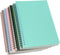Yansanido Spiral Notebook, 6 Pcs A5 Thick Plastic Hardcover 8mm Ruled 6 Color 80 Sheets -160 Pages Journals for Study and Notes (6 colors, A5 5.7"...