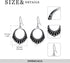 WINNICACA Dissent Collar Earrings Sterling Silver RBG Gifts Dangle Drop Earrings Jewelry Gifts for Mothers Fans of Ruth Bader Ginsburg...