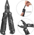 Multitool Pliers Portable Pocket Knife Camping Tool Gifts for Men 12 in 1 Multi Tool with Safety Lock Screwdrivers Saw Bottle Opener Durable Sheat...