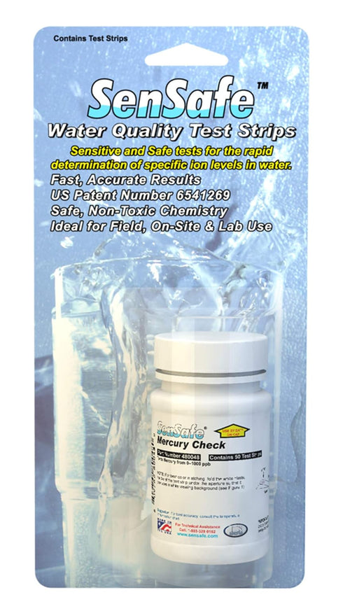 Industrial Test Systems WaterWorks 480048 Mercury Check, 2 Minutes and 30 Seconds Test Time, 50-1000 ppb Range (Bottle of 50)...