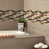 Livebor Brown and Gray Peel and Stick Backsplash Kitchen Wallpaper 11.8inch x 196.8inch Bathroom Wallpaper Kitchen Backsplash Waterproof Contact P...