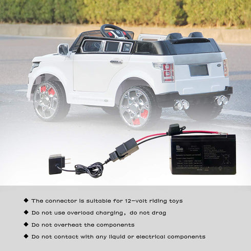 Power Wire Harness Connector for 12V SLA Battery Ride Toys Replacement for Fisher-Price Power Wheels...