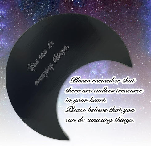 Black Moon Tray for Crystal Holder Decorative Boho Bedroom Table Decor - Housewarming Gifts for Women Female Best Friend Sister Spiritual Gifts fo...