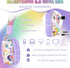 QearFun Unicorn Headphones for Girls Kids for School, Kids Bluetooth Headphones with Microphone & 3.5mm Jack, Teens Toddlers Wireless Headphones w...
